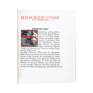 HEINE (Heinrich) - Der doktor Faust. 1912.