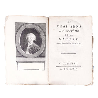 HELVETIUS (Claude Adrien) - Le vrai sens du système de la nature. 1774.