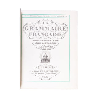 HÉMARD (Joseph) - La Grammaire française. 1927.