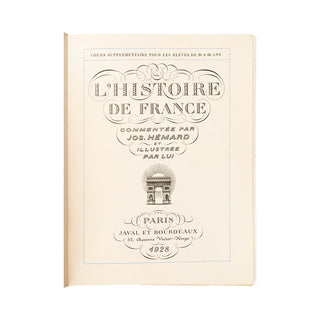 HÉMARD (Joseph) – L’Histoire de France. 1926.