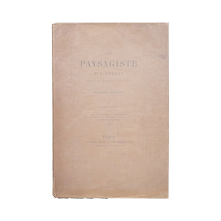 HENRIET (Frédéric) – Le paysagiste aux champs. 1866.