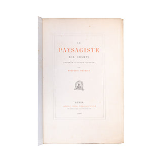 HENRIET (Frédéric) – Le paysagiste aux champs. 1866.