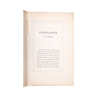 HENRIET (Frédéric) – Le paysagiste aux champs. 1866.