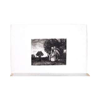 HENRIET (Frédéric) – Le paysagiste aux champs. 1866.