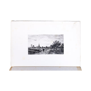 HENRIET (Frédéric) – Le paysagiste aux champs. 1866.