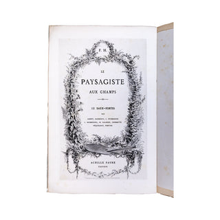 HENRIET (Frédéric) – Le paysagiste aux champs. 1866.