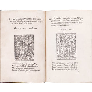 HOLBEIN - CORROZET - Icones historiarum Veteris Testamenti. 1547.