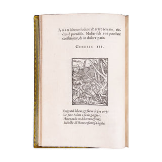 HOLBEIN - CORROZET - Icones historiarum Veteris Testamenti. 1547.