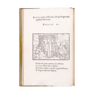 HOLBEIN - CORROZET - Icones historiarum Veteris Testamenti. 1547.
