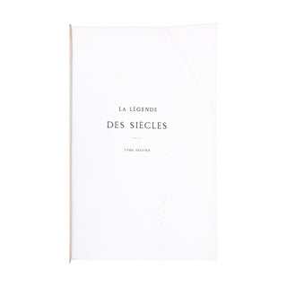 HUGO (Victor) - La Légende des siècles. 1859.
