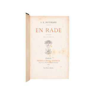 HUYSMANS (Joris-Karl) – En Rade. 1887.
