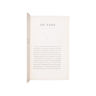 HUYSMANS (Joris-Karl) – En Rade. 1887.