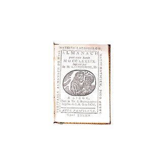 LAENSBERGH - Almanach pour cette année MDCCLXXXIX. 1789.