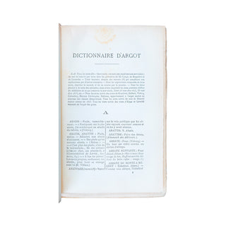 LARCHEY (Lorédan) - Dictionnaire historique d’argot. 1880.