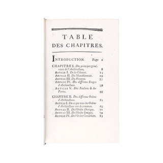 LAUGIER (Marc-Antoine) - Essai sur l’architecture. 1755.