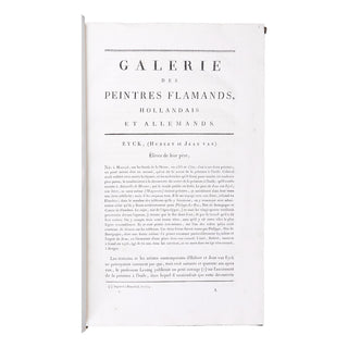 LEBRUN - Galerie des peintres flamands, hollandais et allemands. 1792-1796.