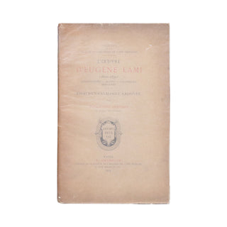LEMOISNE (Paul-André) – L’œuvre d'Eugène Lami. 1914.