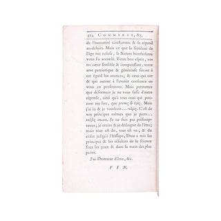 NECKER (Jacques) - Dernières vues de politique et de finance. 1802.
