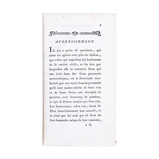 LOCKE – MAZEL trad. - Traité du gouvernement civil. [1795].