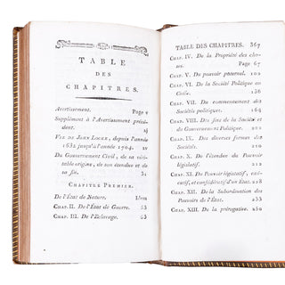 LOCKE – MAZEL trad. - Traité du gouvernement civil. [1795].
