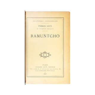 LOTI (Pierre) - Ramuntcho. 1897.