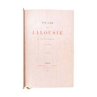 LUNOIS (Alexandre) - Un cas de jalousie. 1896.