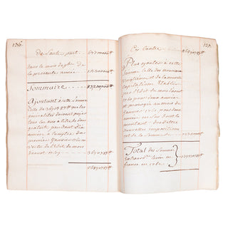 ENSEMBLE DE 3 MANUSCRITS SUR LES FINANCES EXTRAORDINAIRES LIÉES À LA GUERRE DE SEPT ANS. c. 1755-1763.