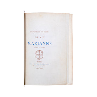 MARIVAUX - La Vie de Marianne. 1882.