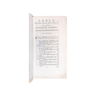 MAROT (Clément) - Œuvres. 1731.