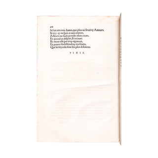 MARTIAL D’AUVERGNE & COURT - Aresta amorum. 1533.