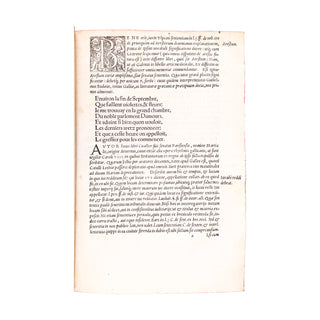 MARTIAL D’AUVERGNE & COURT - Aresta amorum. 1533.