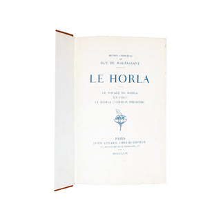 MAUPASSANT (Guy de) – Œuvres complètes. 1908-1910.