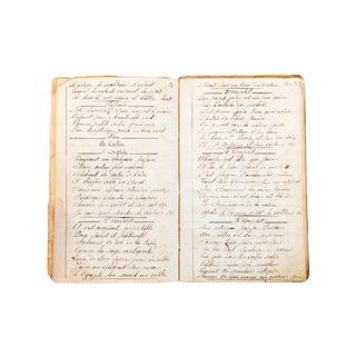 [MILITARIA - MANUSCRIT] - Cahier de chansons appartenant à Eugène Protat. 1870-1871.