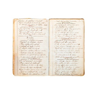 [MILITARIA - MANUSCRIT] - Cahier de chansons appartenant à Eugène Protat. 1870-1871.