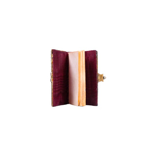 [RELIURE ÉMAILLÉE] - Carnet vierge miniature. c. 1830.