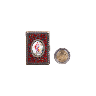 [RELIURE ÉMAILLÉE] - Carnet vierge miniature. c. 1830.