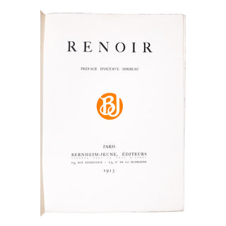MIRBEAU (Octave) – Renoir. 1913.