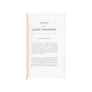 MONNIER (Henry) - Mémoires de monsieur Joseph Prudhomme. 1857.