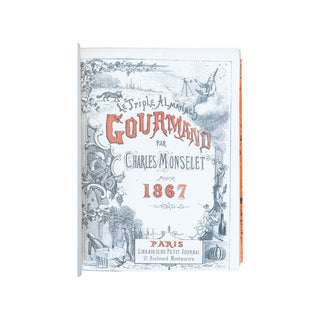 MONSELET - La collection complète des Almanachs gourmands. 1866-1870.