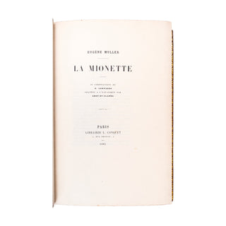 MULLER (Eugène)  La Mionette.  Librairie L. Conquet. Paris, 1885.