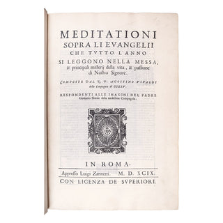 NADAL & VIVALDI - Evangelicae Historiae Imagines ex ordine Evangeliorum. [Avec :] Meditationi sopra li Evangelii. 1593-1599.