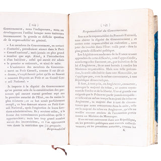 NECKER (Jacques) - Dernières vues de politique et de finance. 1802.