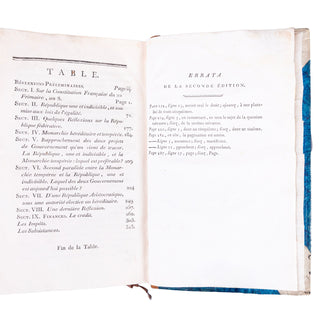 NECKER (Jacques) - Dernières vues de politique et de finance. 1802.