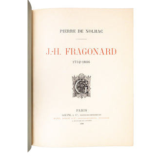 NOLHAC (Pierre de) - J.-H. Fragonard. 1906.