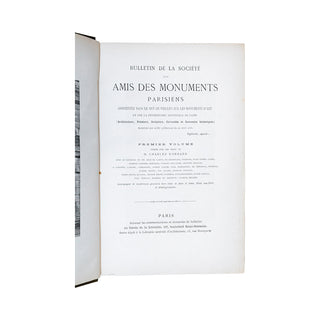 NORMAND (Charles) - Bulletin de la Société des Amis des Monuments Parisiens. 1887-1889.