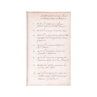 RÉFORMES MILITAIRES DE CHOISEUL - Recueil d'ordonnances royales. 1763-1764.