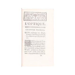 [GUERINEAU DE SAINT-PERAVI] - L’Optique ou le Chinois, à Memphis. 1763.