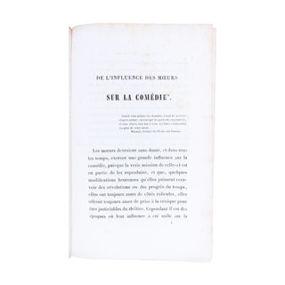 PERLET (Adrien) - De l’influence des mœurs sur la comédie. 1848.