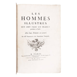 PERRAULT (Charles) - Les Hommes illustres. 1696-1700.