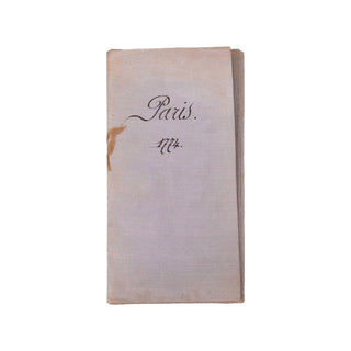 [PLAN DE PARIS] - Plan routier de la ville et faubourg de Paris. 1774.
